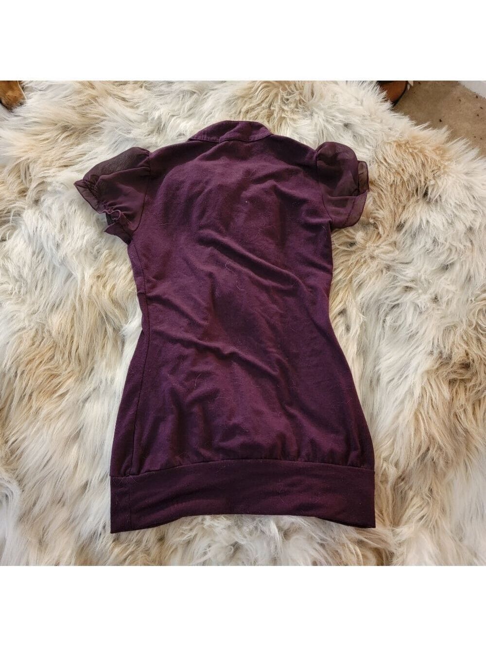 Purple Ruffle Top - Picture 3 of 3